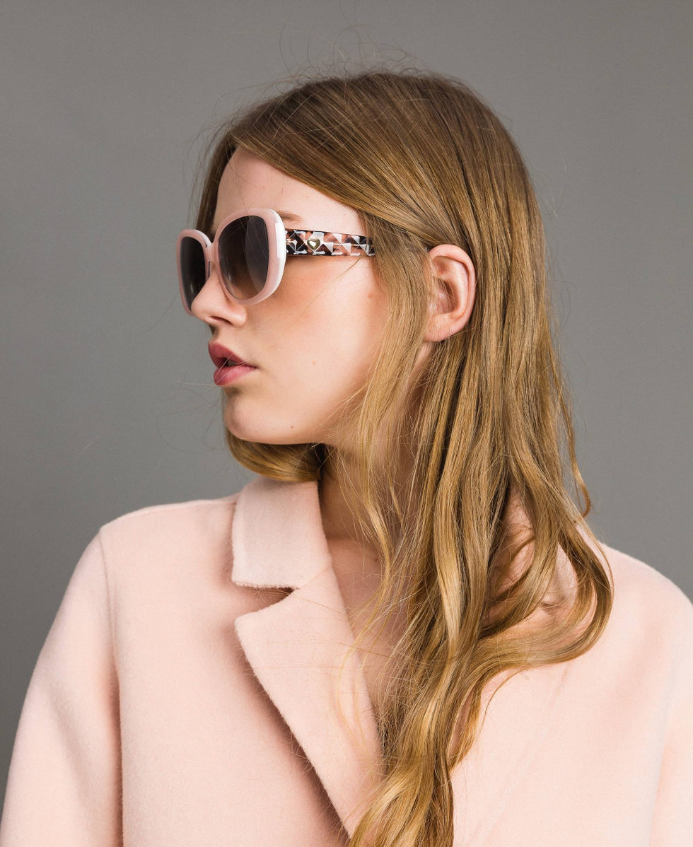 ※Cathy Cat-eye sunglasses Woman, Pink | TWINSET Milano