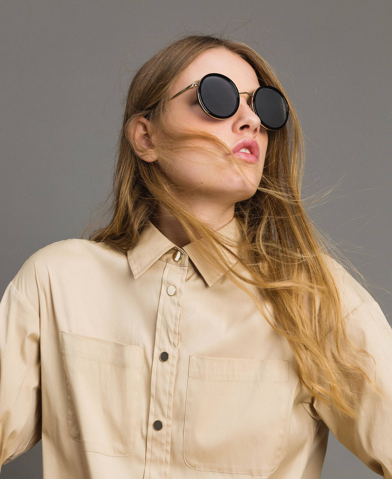 Lunettes de soleil arrondies