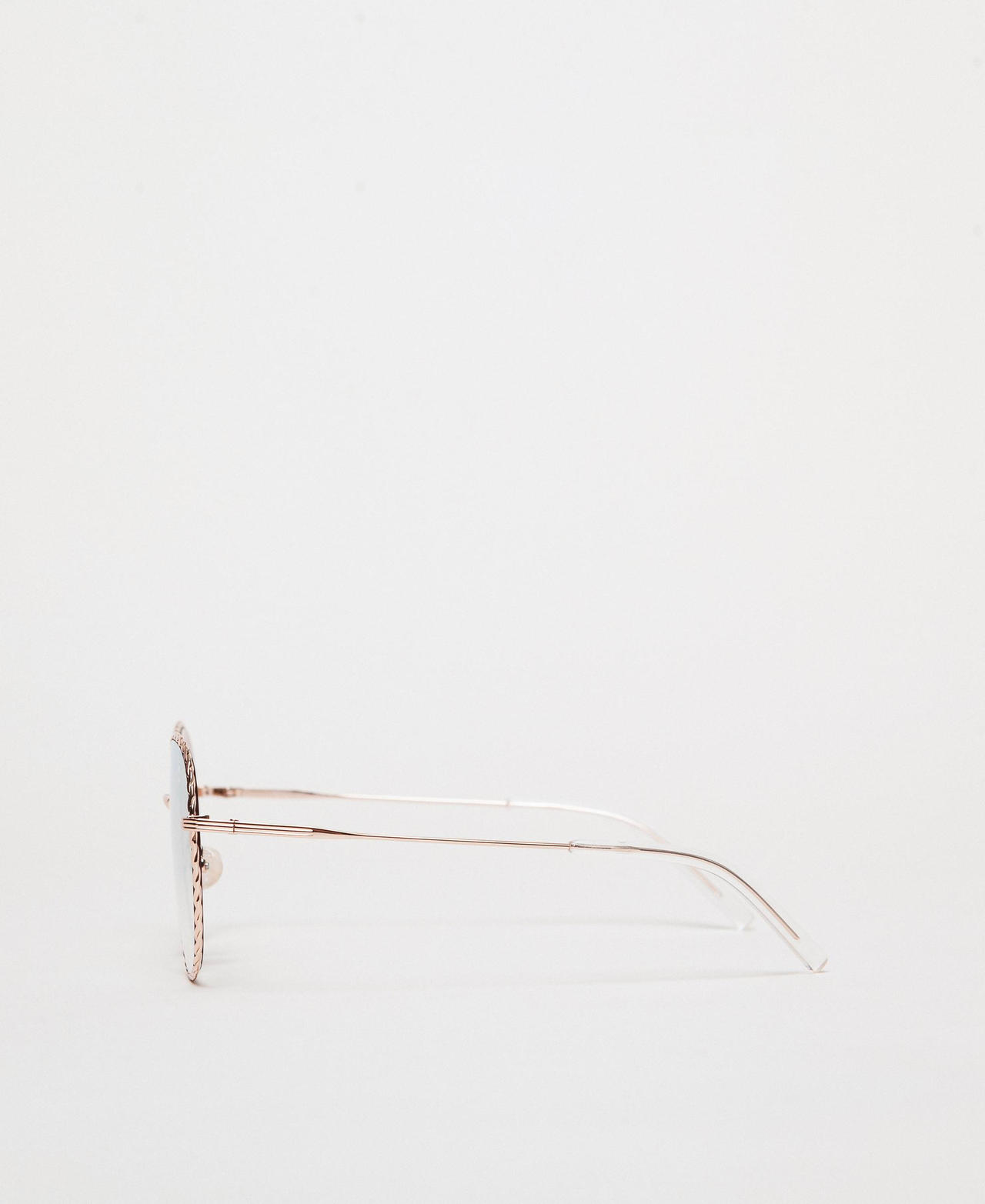 Round sunglasses Gold Yellow Woman 999TZ4013_00050_02