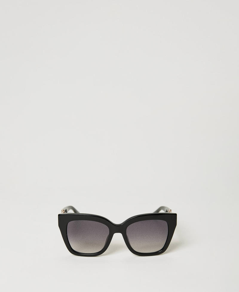 Lunettes de soleil œil-de-chat avec barrette