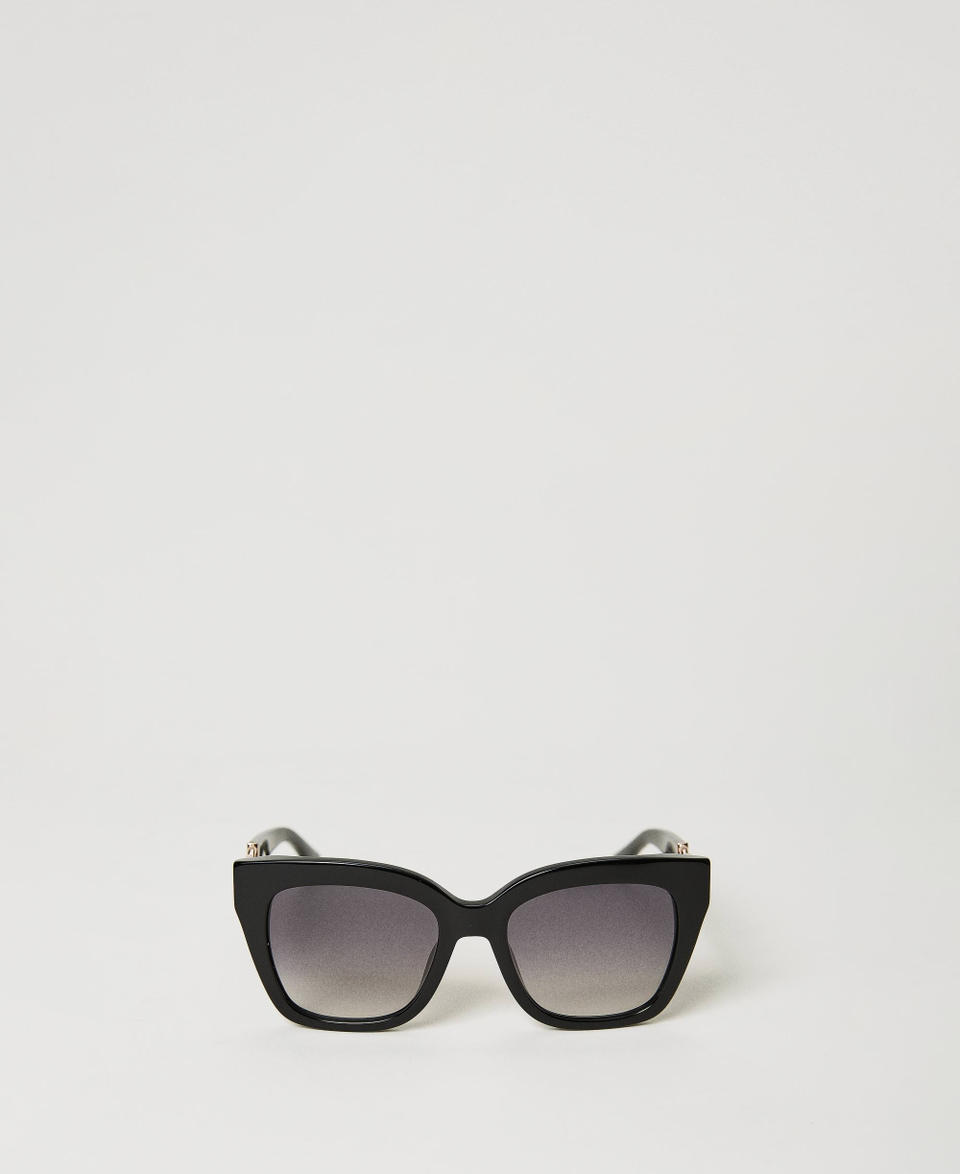 Twin Set Occhiali da sole cat-eye con morsetto