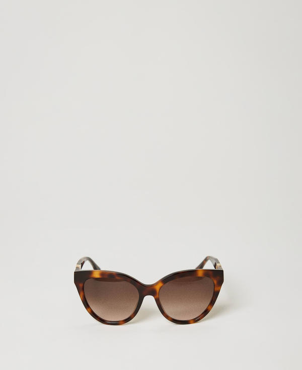 Tortoise cat-eye sunglasses