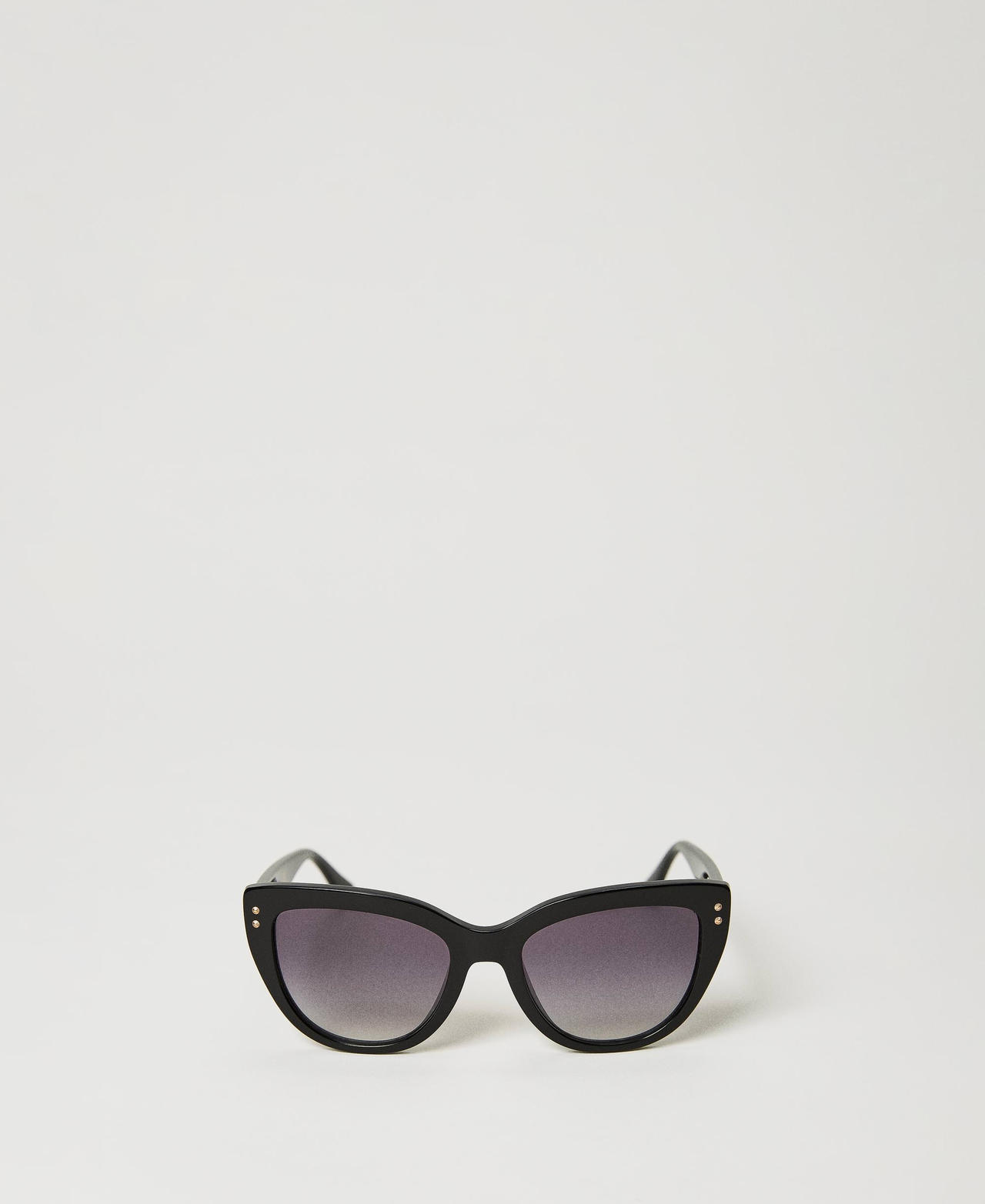 twinset accessori - occhiali da sole cat-eye, nero, taglia unica donna