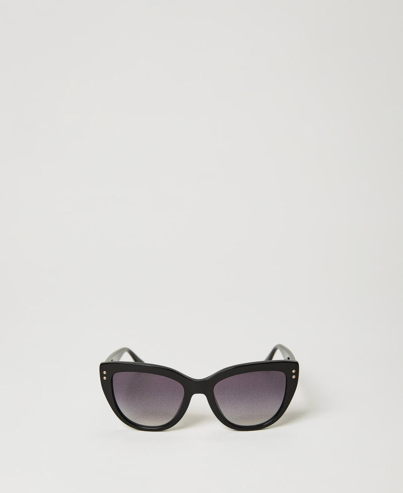 Cat-eye sunglasses "Milky Caramel" Beige Woman 999TZ4042-01