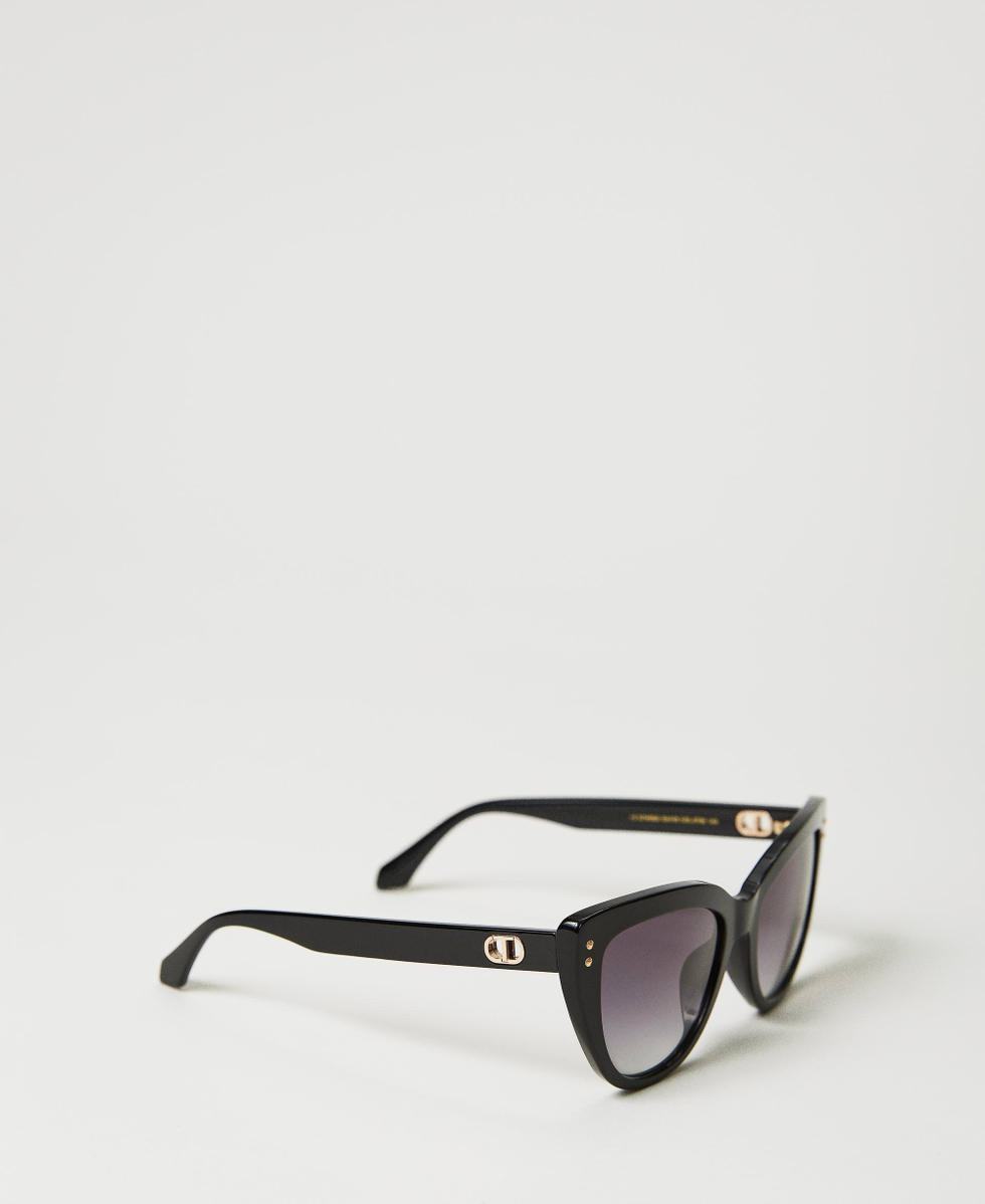 Cat eye sunglasses Woman Black TWINSET Milano