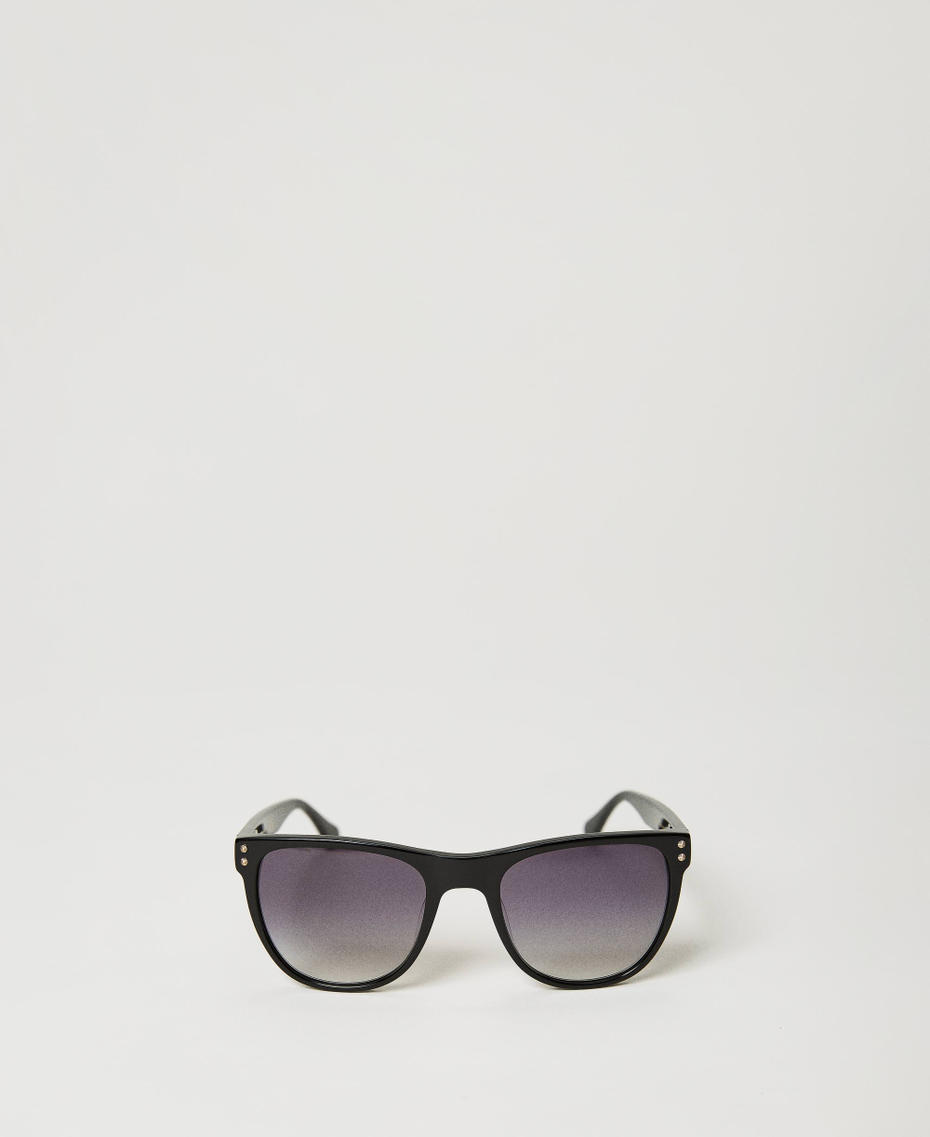 Square sunglasses Transparent Pale Green Woman 999TZ4043-01