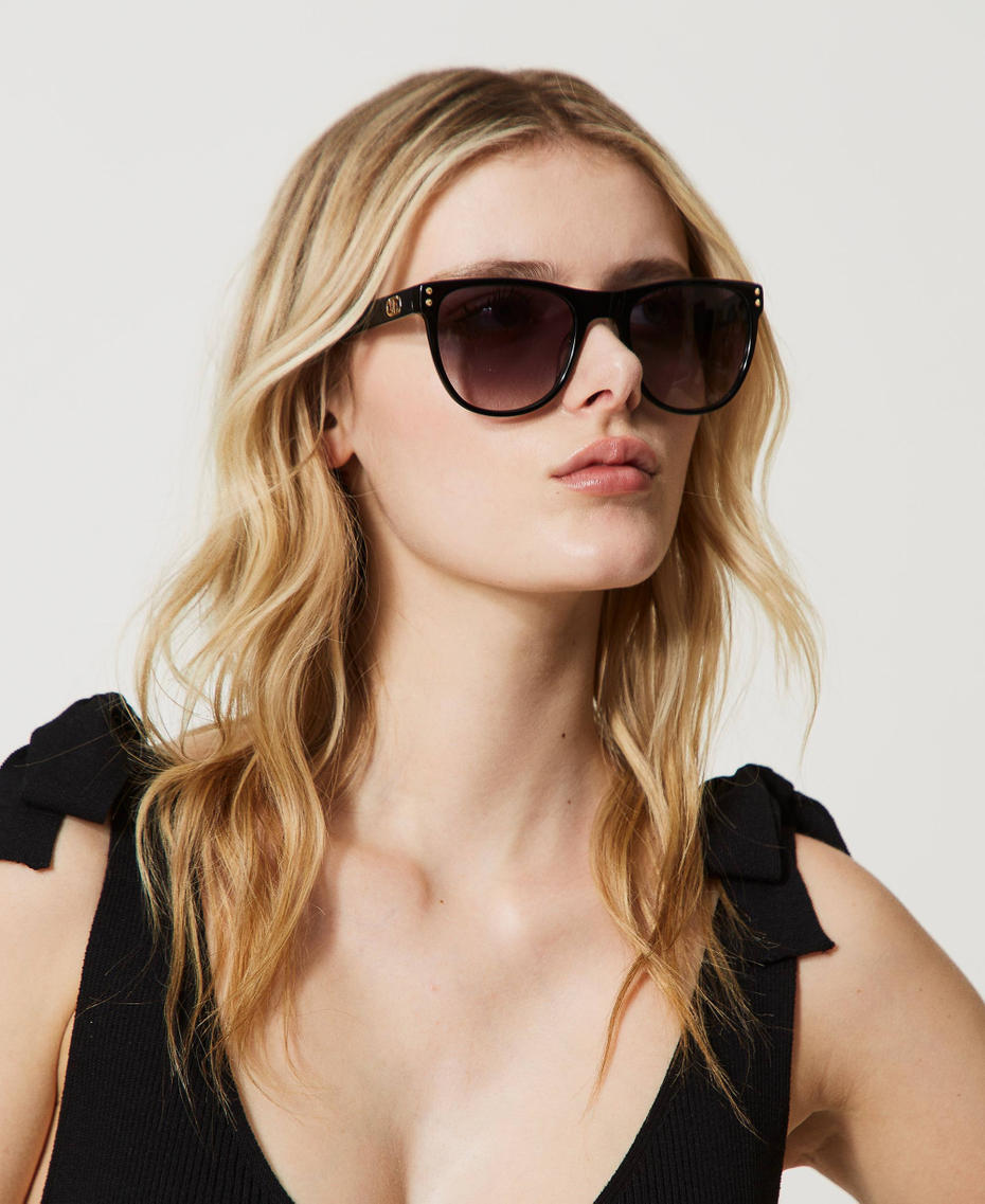 Square sunglasses Black Woman 999TZ4043_00006_S0