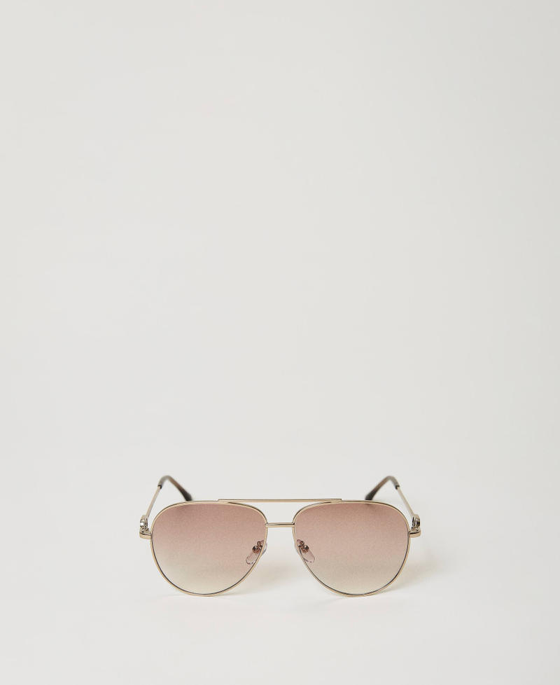 PREMIÈRE AVIATOR FRAME SUNGLASSES CT0334S IN METAL
