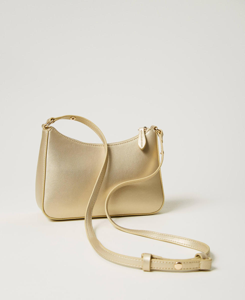 Mini borsa hobo con logo Oro Giallo Donna 251TH7021_10366_03