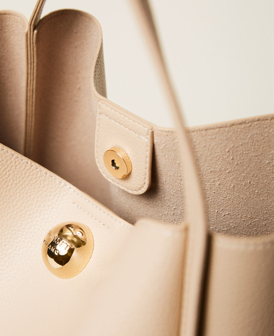 Shopper bag with ball Rope Beige Woman 261TD8121_12145_04