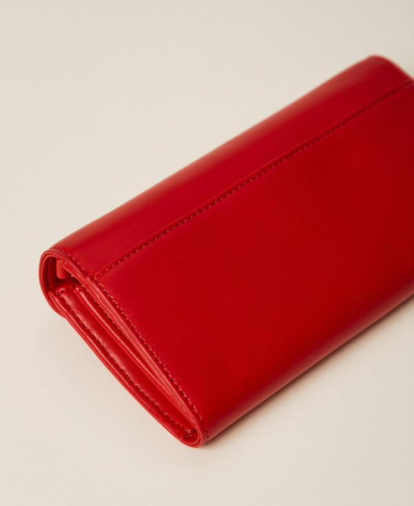 Mobile phone holder with flap and logo