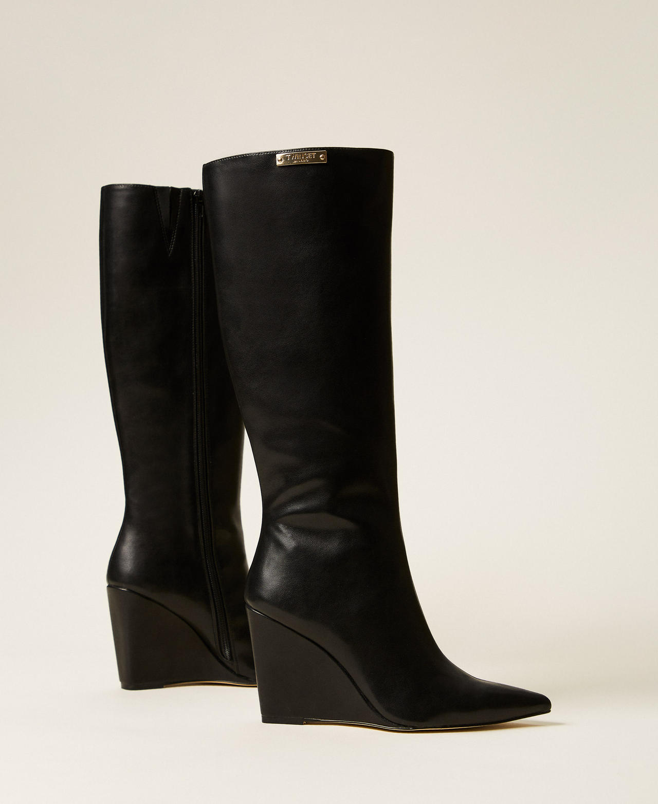 High wedge boots Black Woman 252TGT210_00006_03