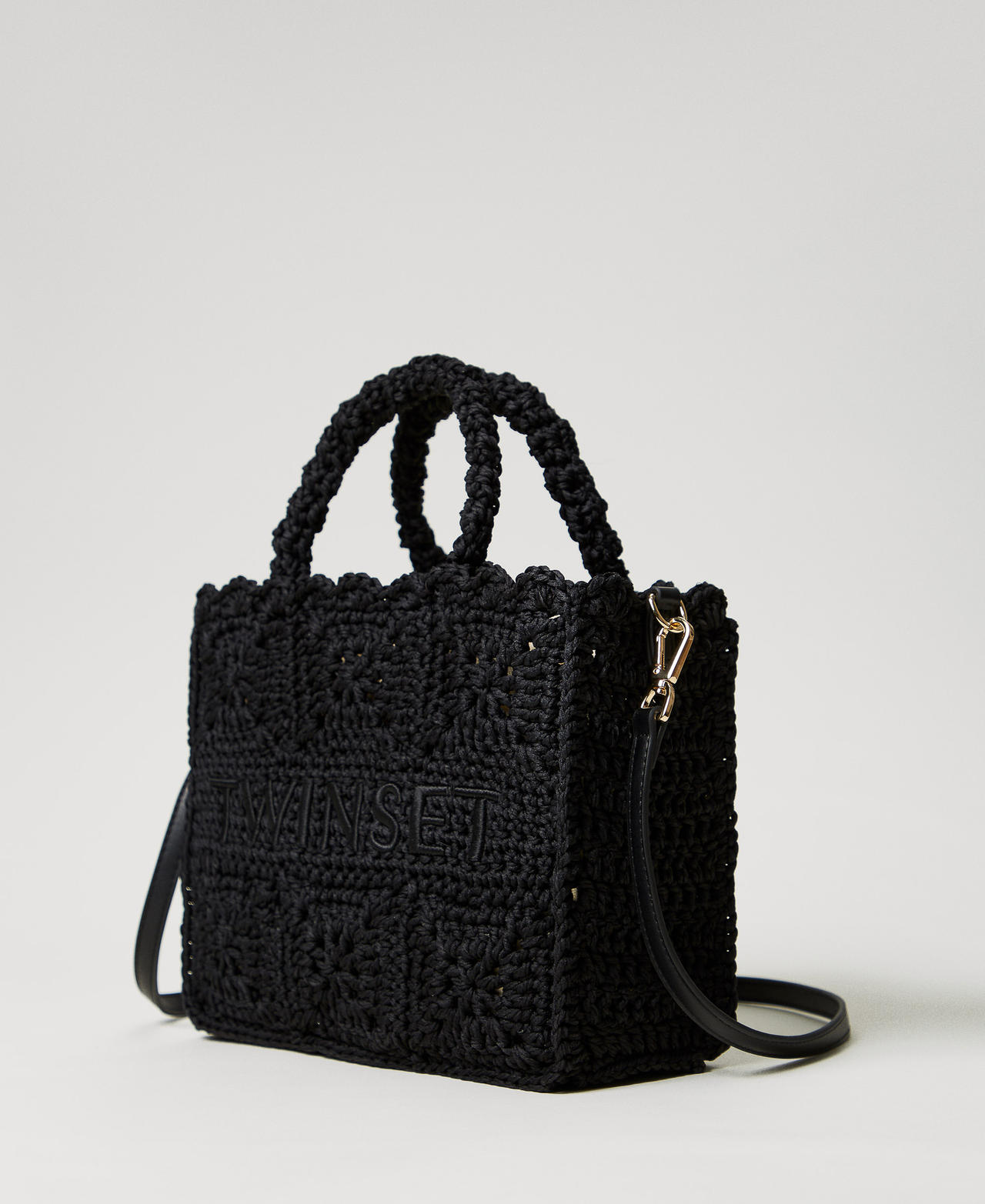 Häkelshopper „Bohémienne“ Schwarz Frau 251TB7411_00006_02