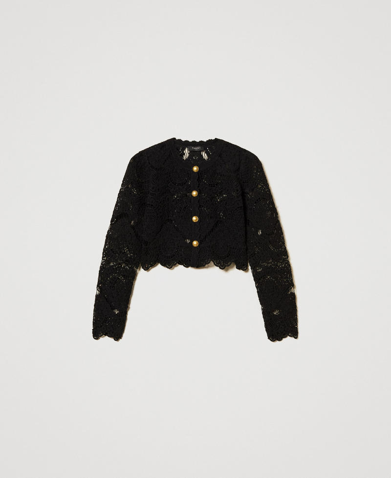 Crochet jacket Black Woman 251TS3090_00006_0S