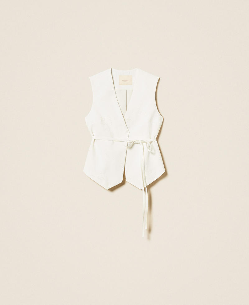 Chaleco bordado con cintur&oacute;n Lirio Mujer 261TE2021_00381_S0