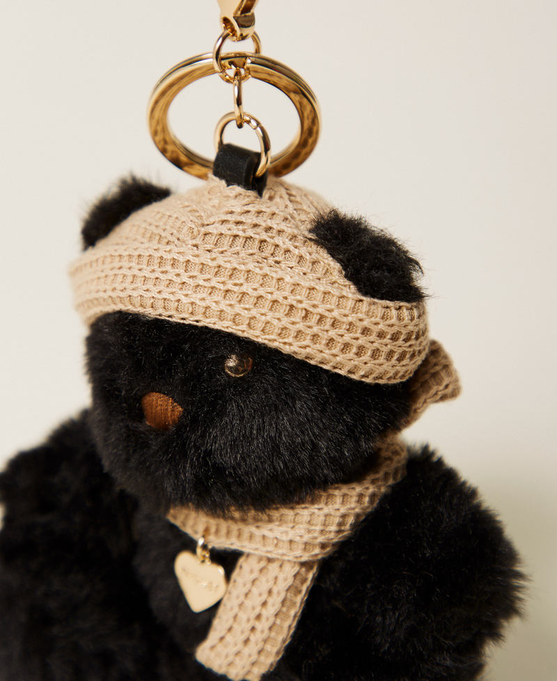 Faux fur bear key ring Black Woman 262TH7075_00006_02