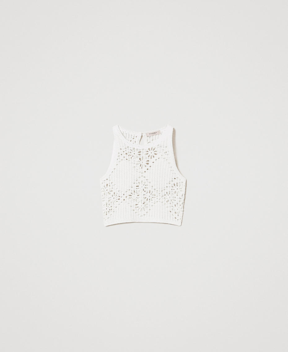 Floral crochet top White Snow Woman 251TT3202_00282_S0