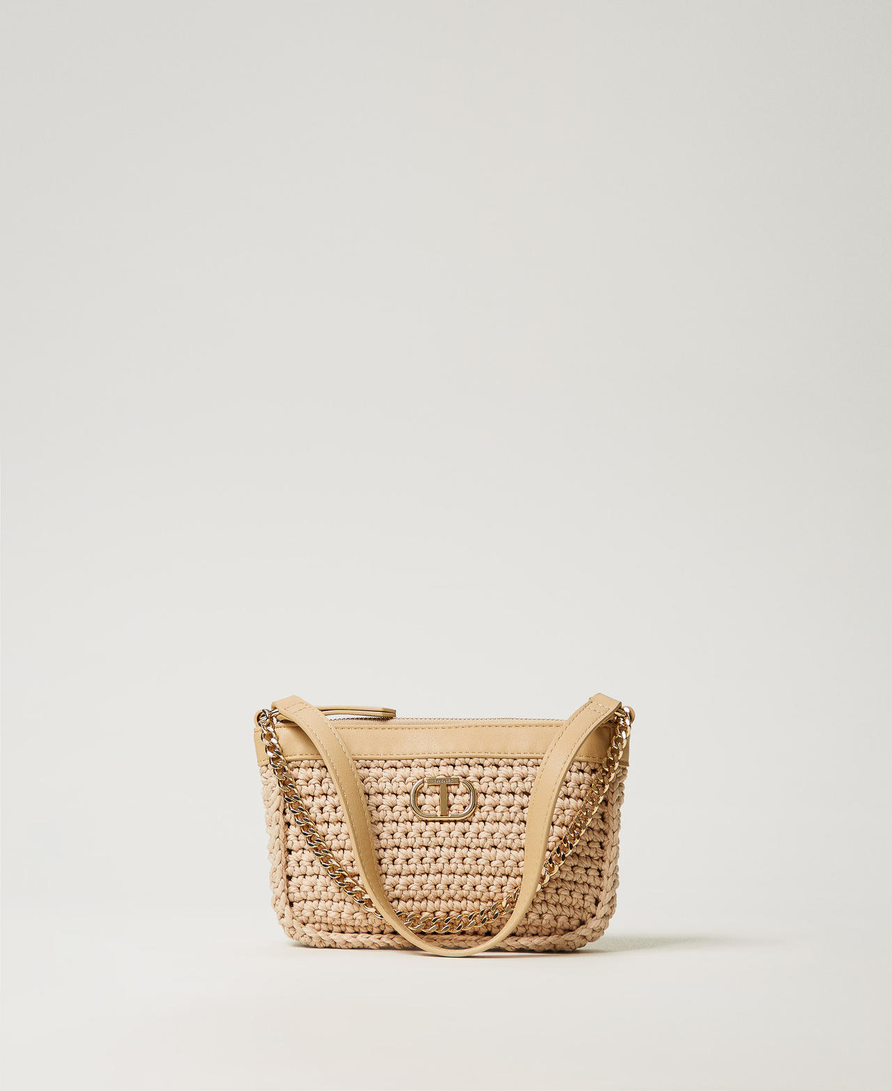 Borsa a tracolla 'Petite' in crochet Bianco Naturale Donna 251TD8113_00497_01
