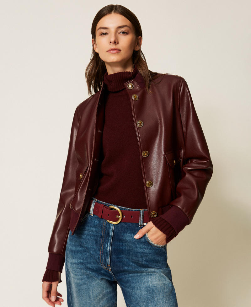 Cintura in pelle scamosciata Purple Eden Donna 252TO5300_12635_T0