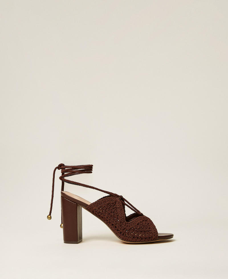 Sandali alti crochet Coffee Liqueur Donna 261TGT040_12110_01