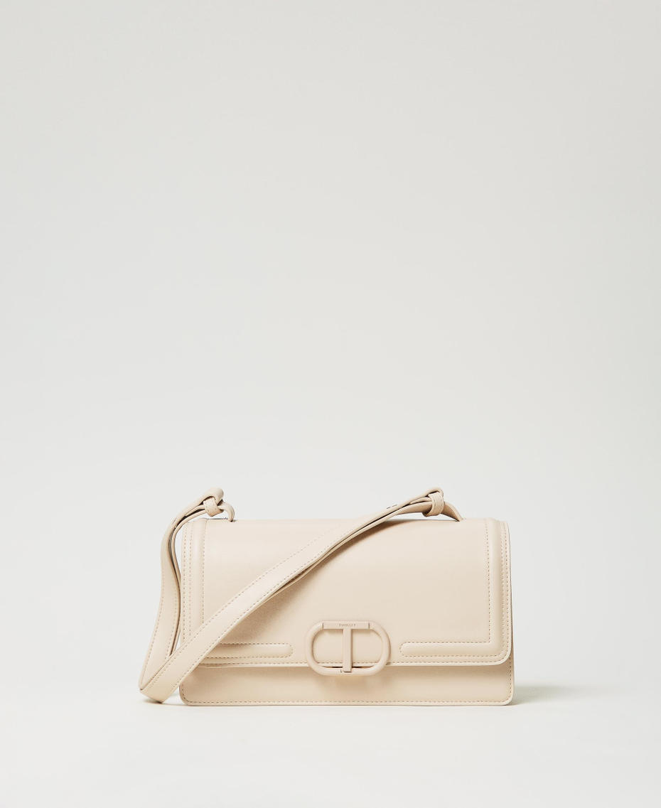 ‘Brera’ rectangular bag with Oval T fastener Delicate Beige Woman 251TB7231_12140_01