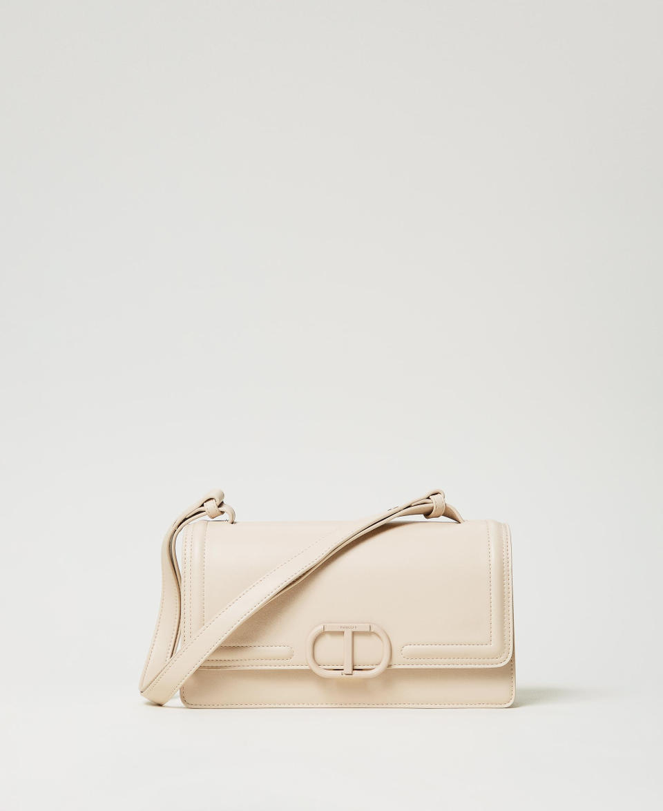 ‘Brera’ rectangular bag with Oval T fastener Delicate Beige Woman 251TB7231_12140_01