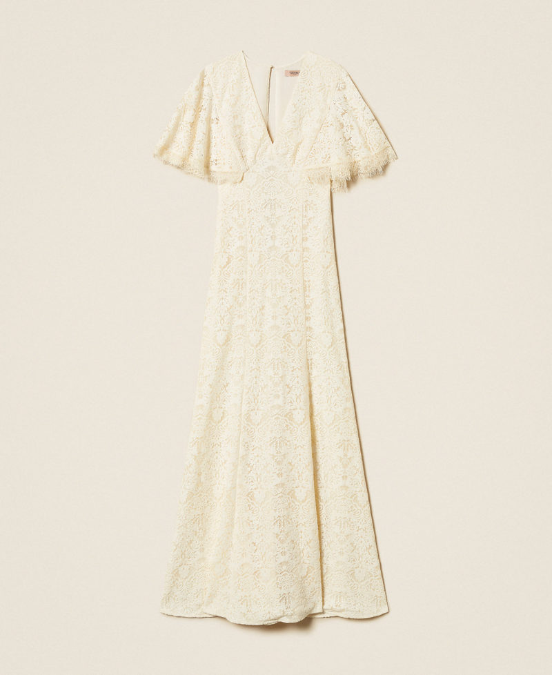 Abito lungo in pizzo Madreperla Donna 261TT2315_00059_S0