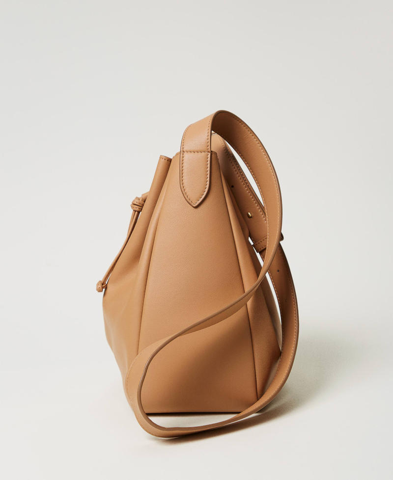 Secchiello ‘Forever’ in pelle Camel Donna 251TB7471_00044_02