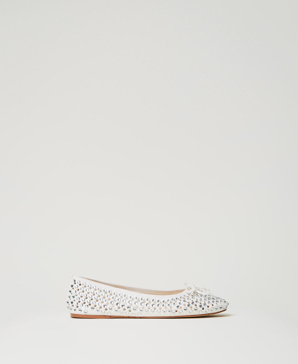 Ballerine con strass all over