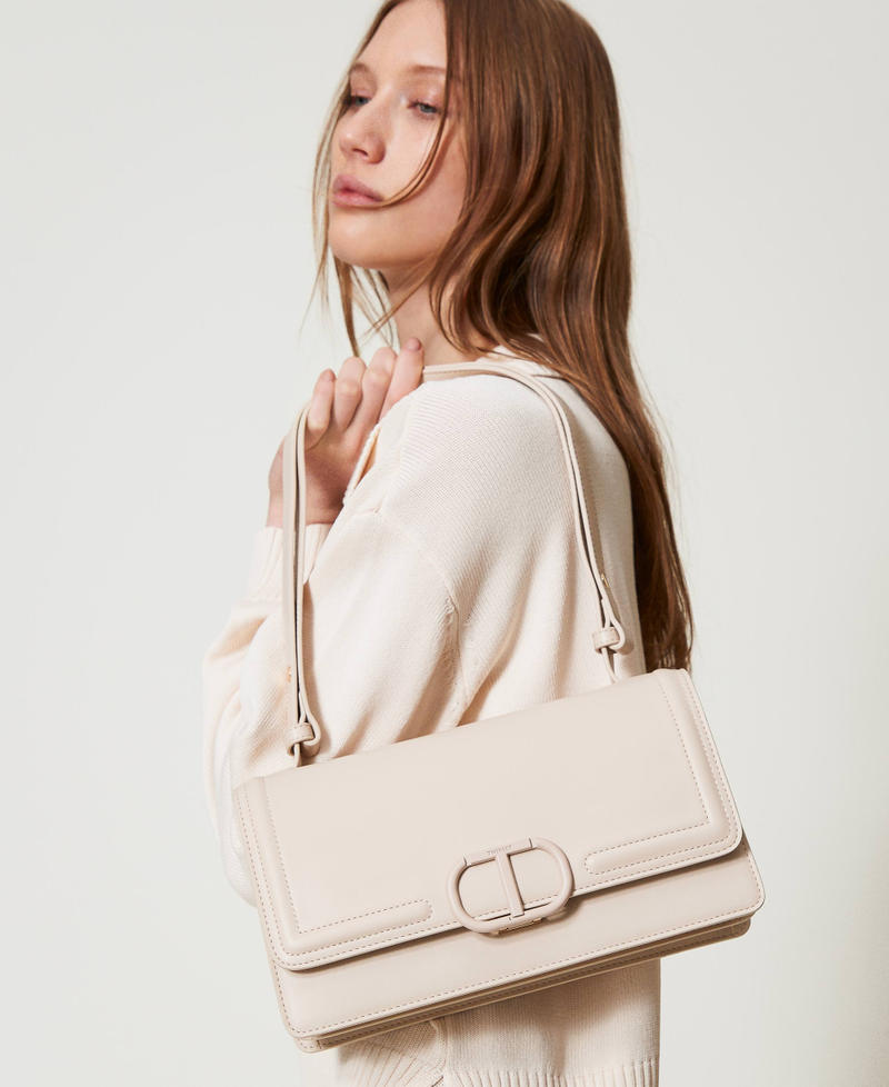 ‘Brera’ rectangular bag with Oval T fastener Delicate Beige Woman 251TB7231_12140_0T