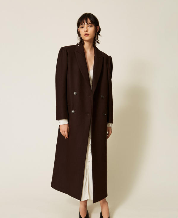 Wool blend cloth coat