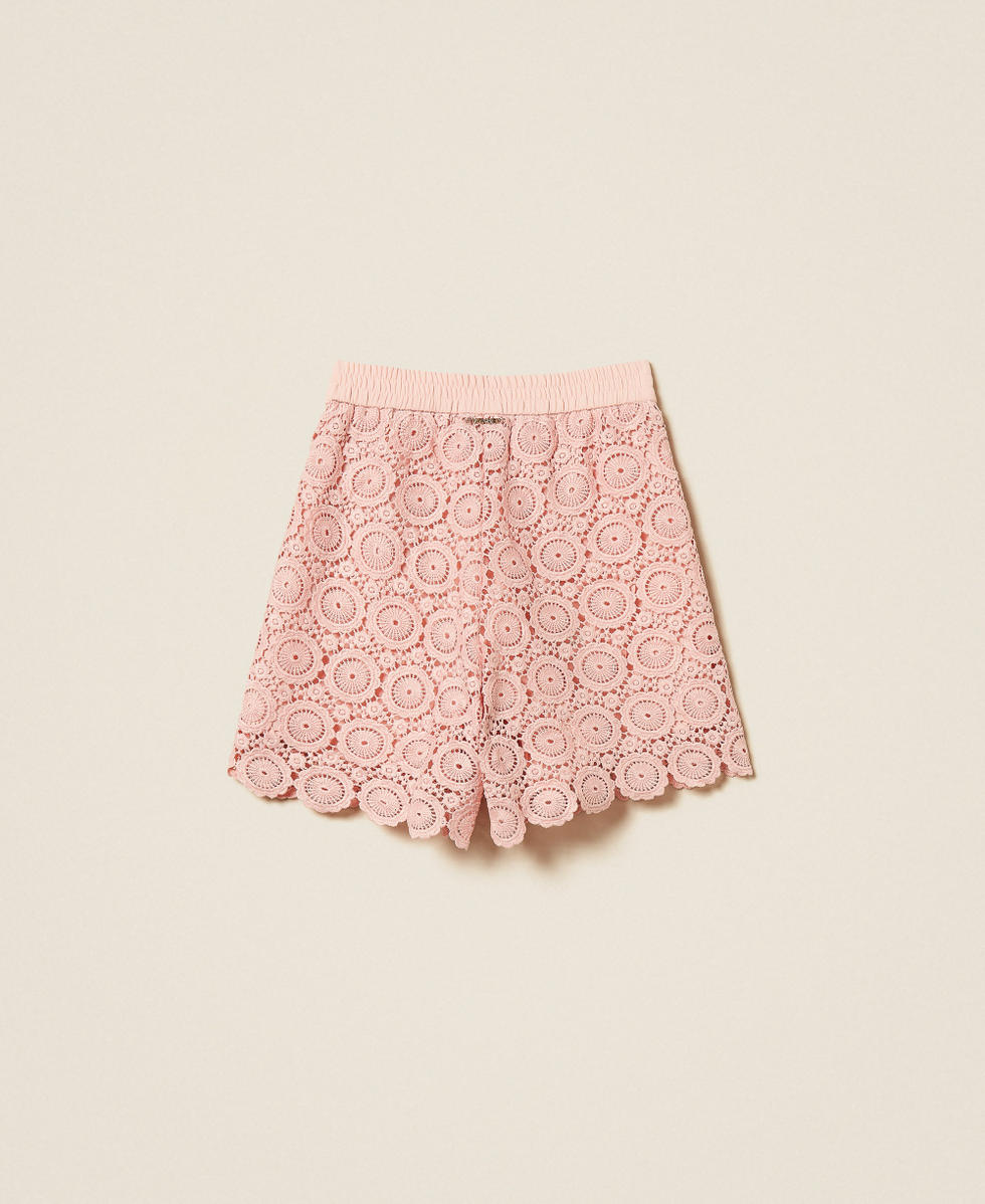 Macram&eacute; lace shorts Pink Dancer Girl 261GJ2Q31_10021_S1