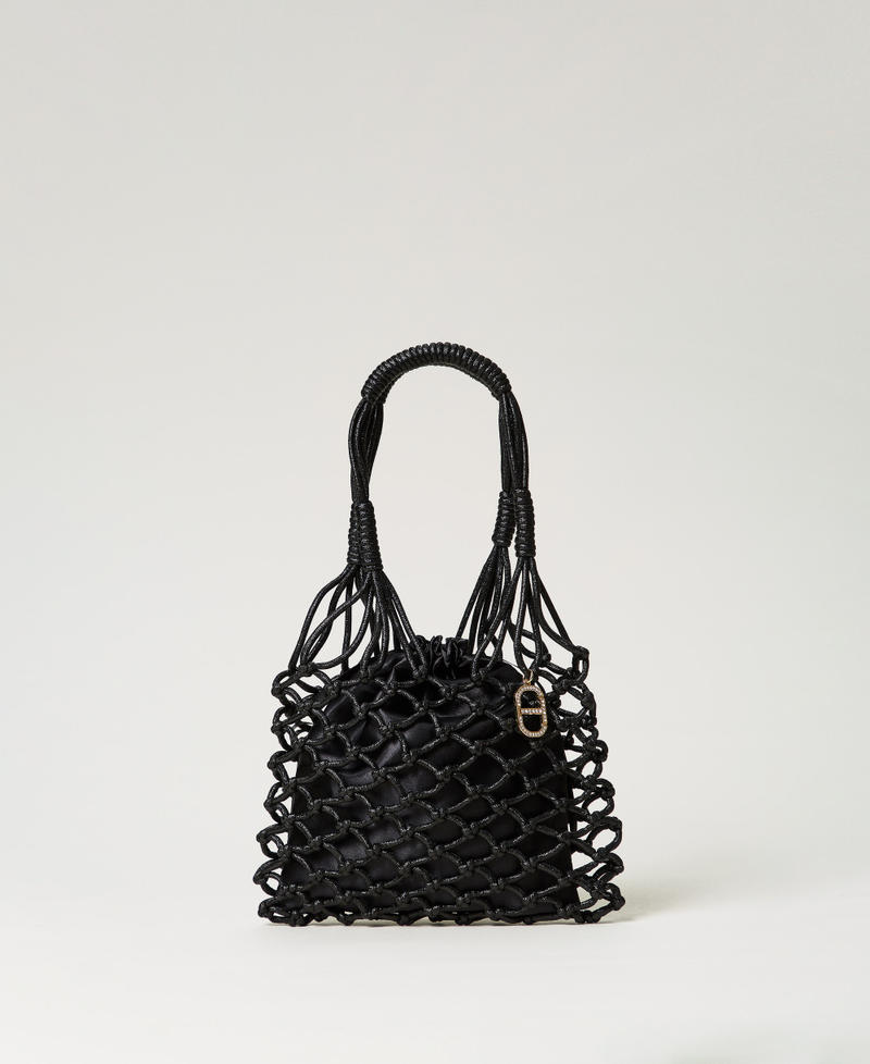 ‘Alizée‘ lurex mesh shopper Black Woman 251TD8250_00006_01