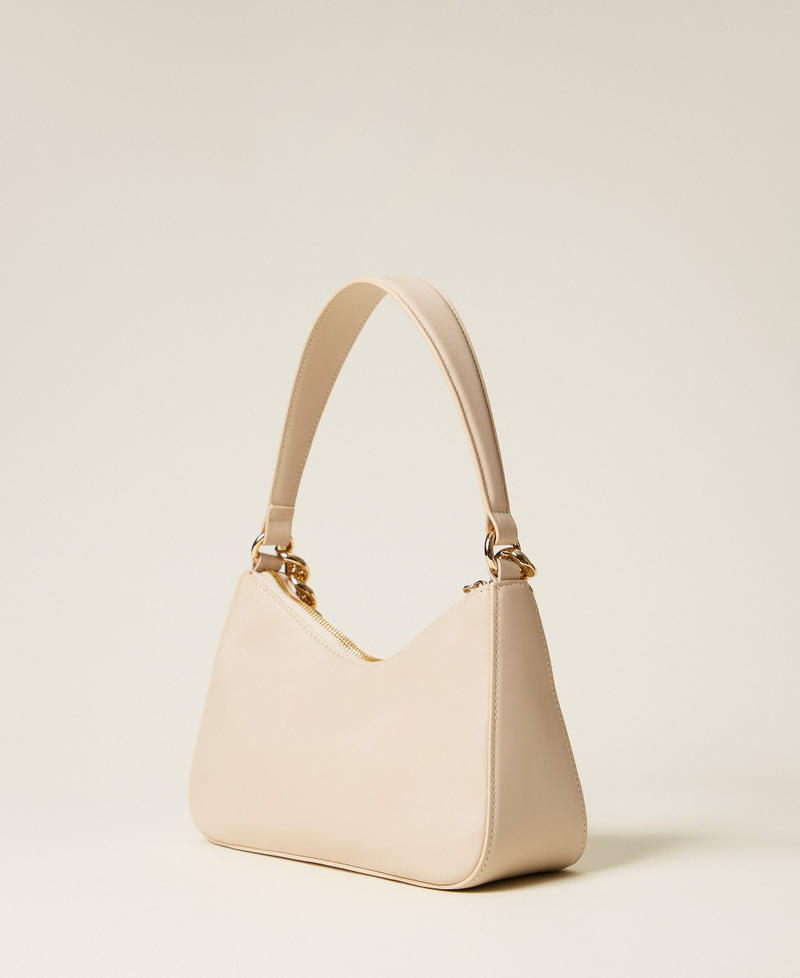Liliane small leather bag "Almond Milk” Beige Woman 999TB7012_11308_03