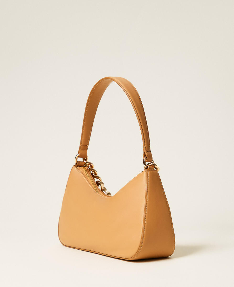 Bolso Liliane peque&ntilde;o de piel Beige "Almond Milk" Mujer 999TB7012_11308_03