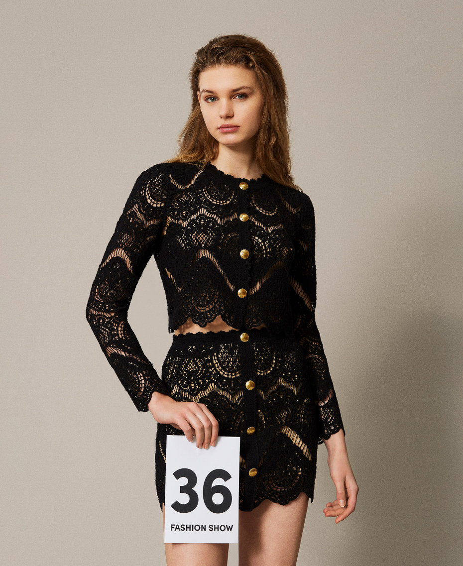 Crochet jacket Black Woman 251TS3090_00006_PS