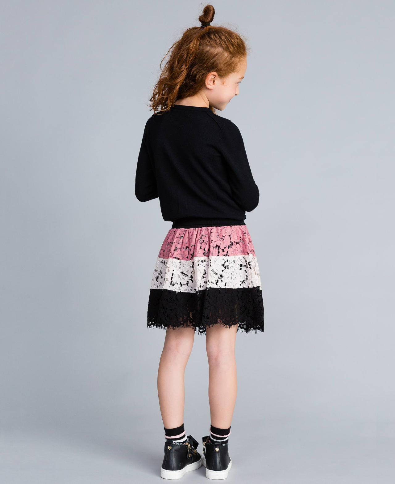Coreana in viscosa stretch Nero Bambina GCN3AB_00006_03