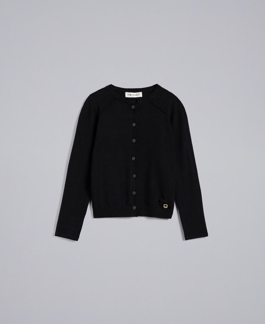 Coreana in viscosa stretch Nero Bambina GCN3AB_00006_S0