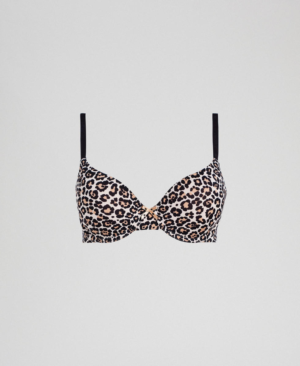 Push-up bra (D cup) Woman, Patterned