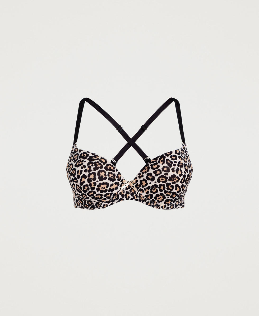 Push-up bra (B cup) Woman, Patterned