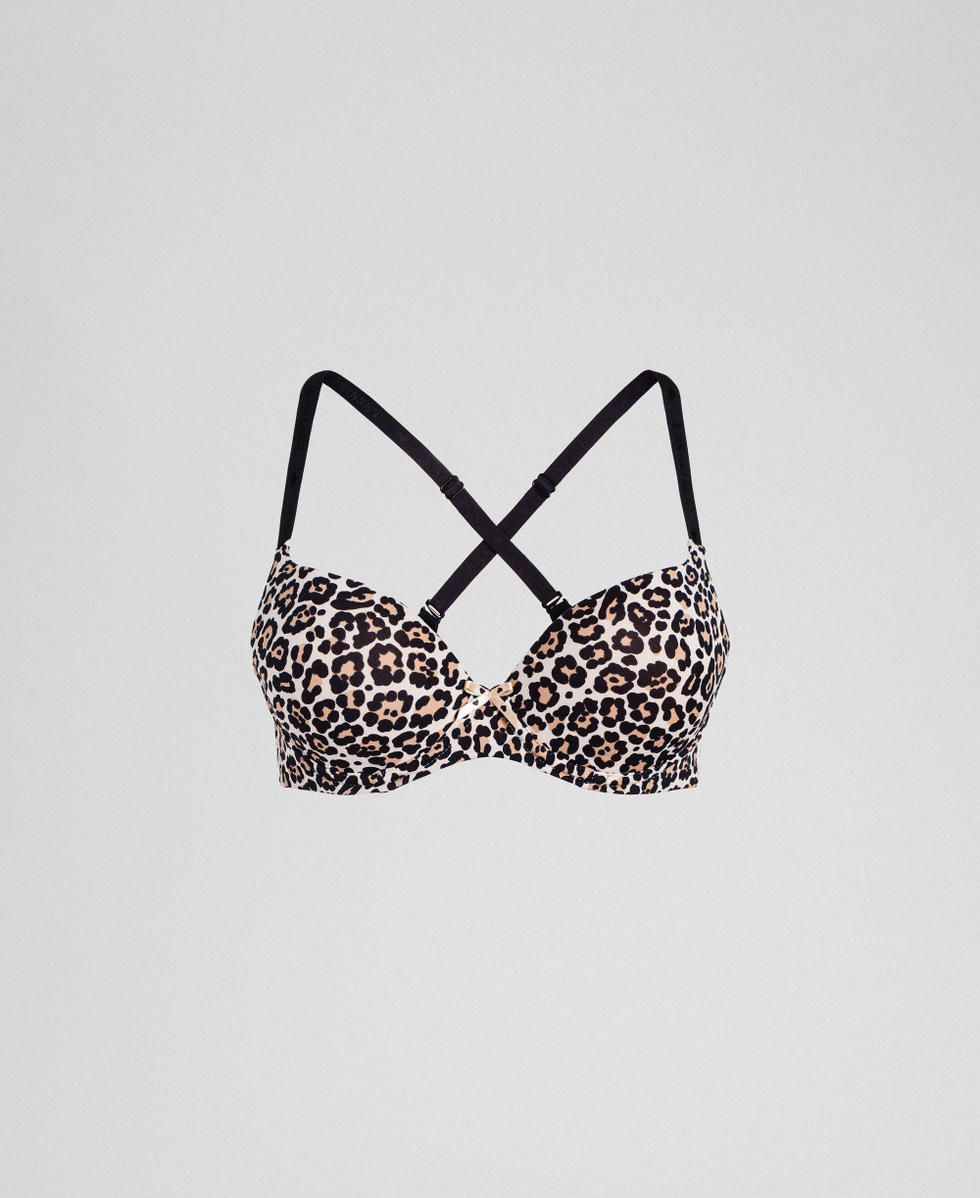 Soutien-gorge push-up (bonnets C) Léopard Femme LCNN4C_00070_S0