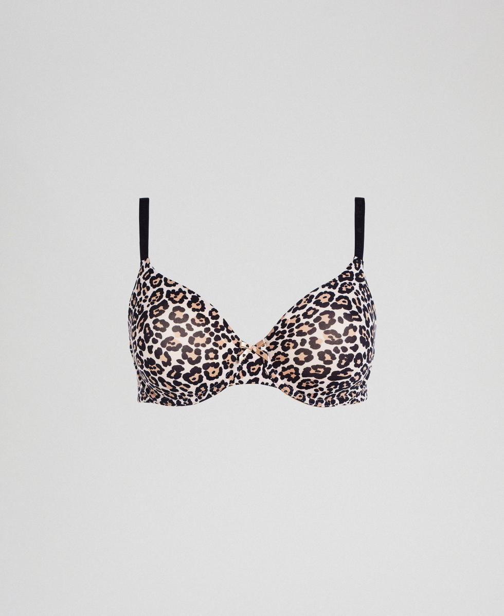 Underwire bra (D cup) Woman, Patterned