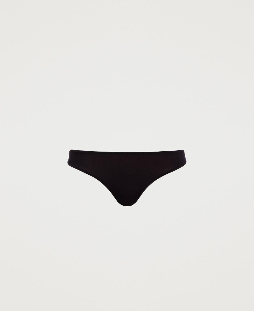 String avec n&oelig;ud Noir Femme LCNN88_00006_S0