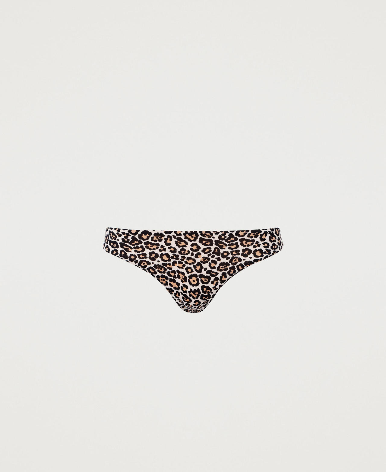 String en mesh léopard - marron clair - Undiz