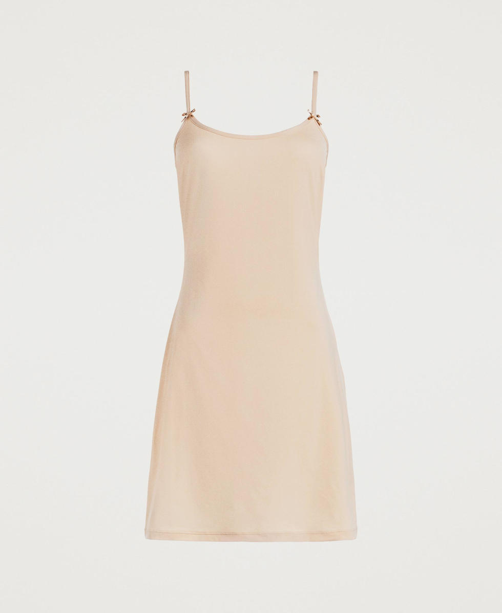 Slip with bows Pink Skin Woman LCNNAA_00663_S0