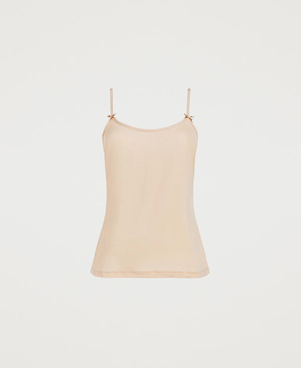 Top interior con lazos