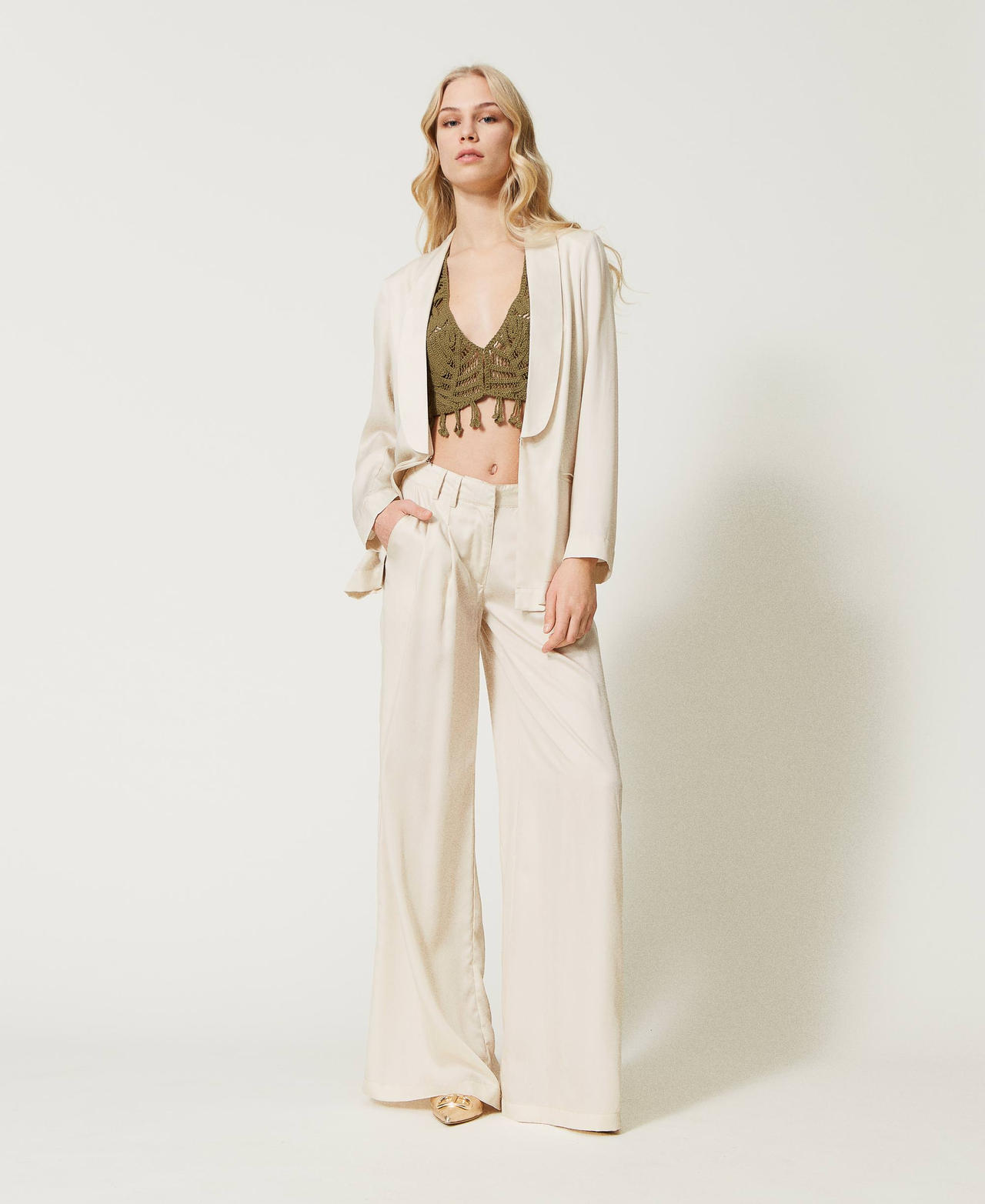 LOUNGE TROUSER WITH WAIST TIE FOR THE LOVE OF LEO