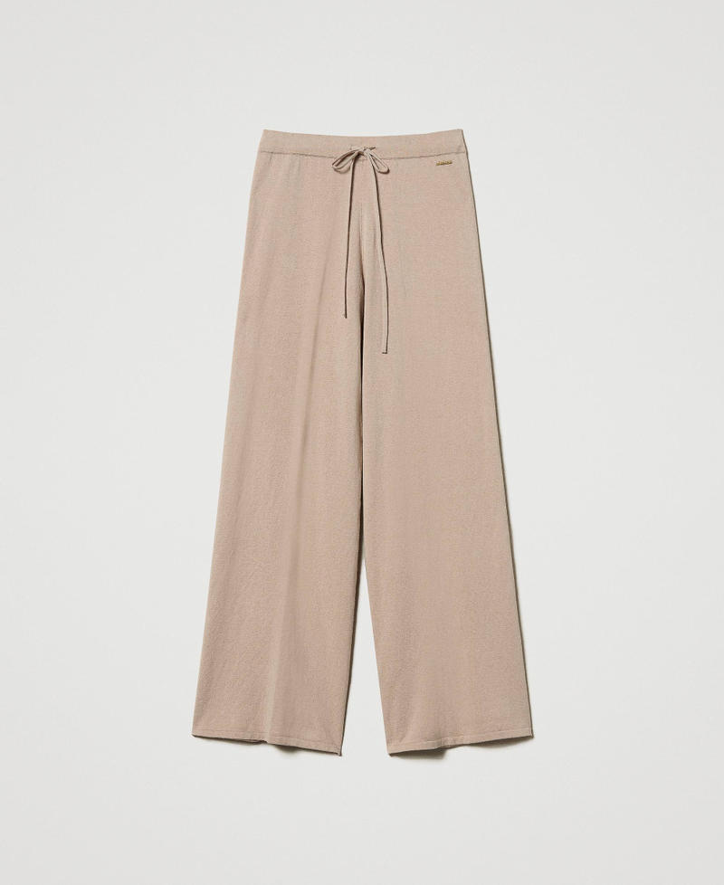 Pantaloni a palazzo in maglia