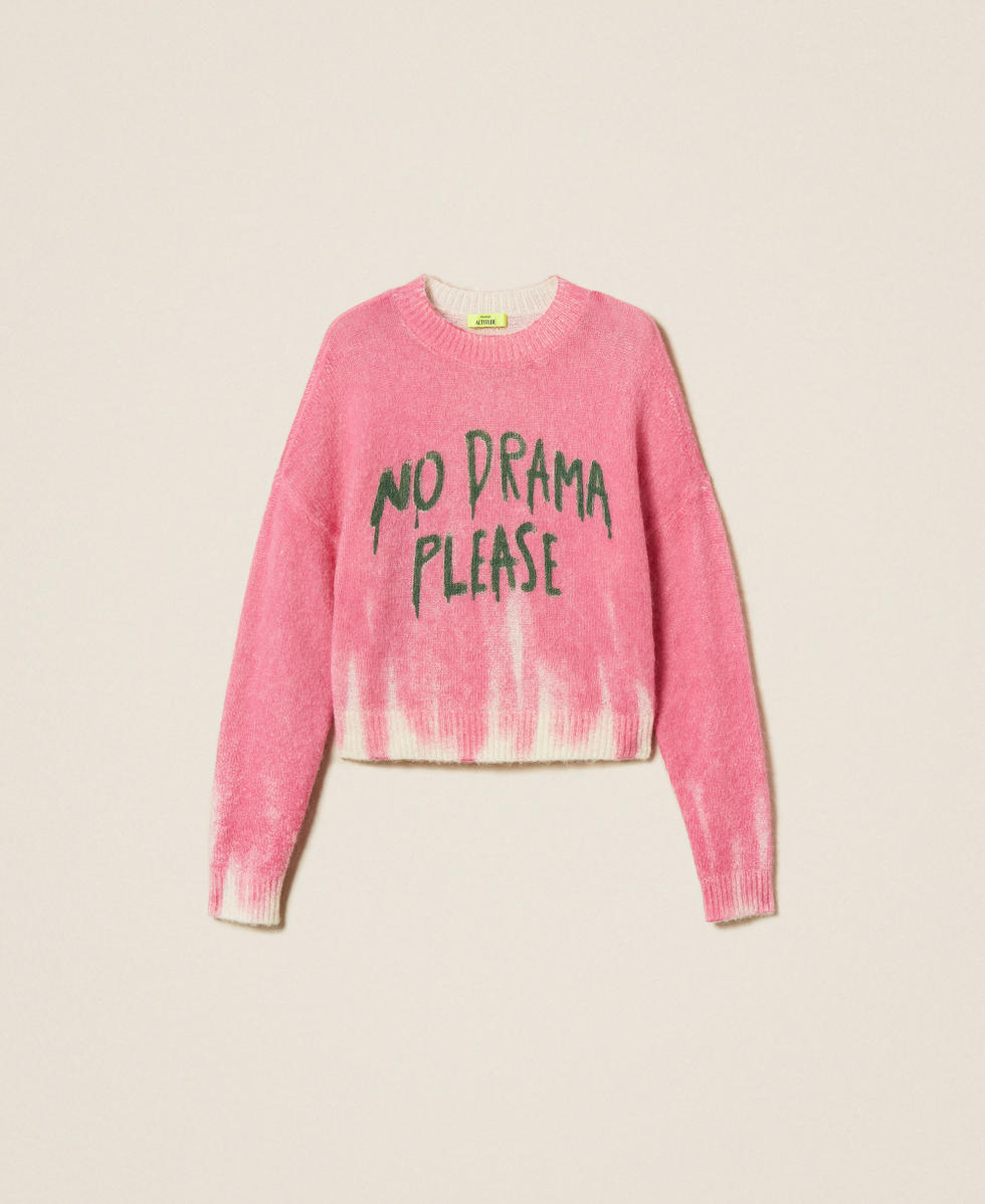 MYFO wool blend jumper with print