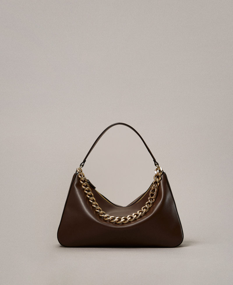 'Liliane' medium leather bag Coffee Woman 252TB7161_00203_PS